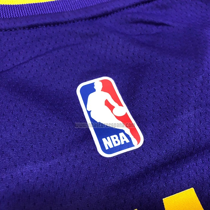 Camiseta Los Angeles Lakers Kobe Bryant NO 24 Statehombret 2017-18 Violeta